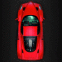 Ferrari Enzo rouge vue de haut